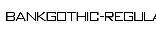 bank gothic std medium font